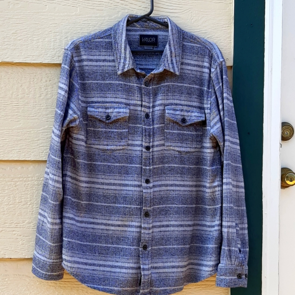 Button Down Long Sleeve Flannel Large